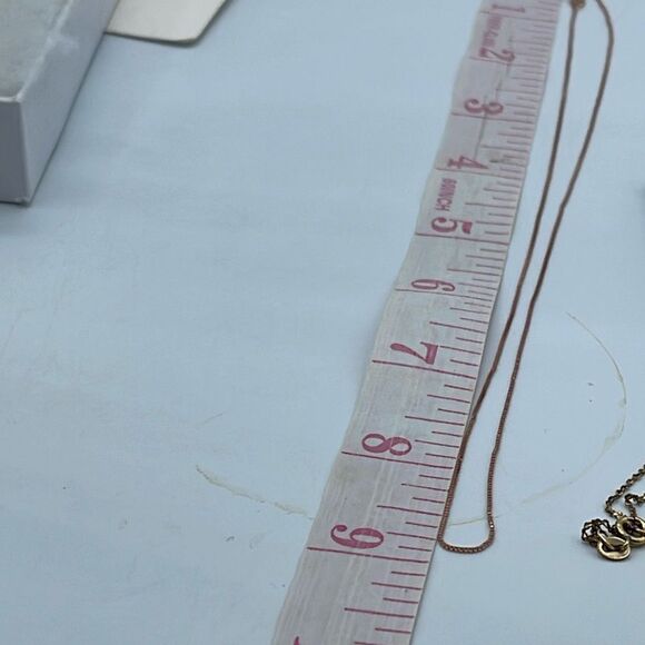 NWT 17” Rose Gold over sterling silver box chain. Delicate minimalist - Picture 5 of 7